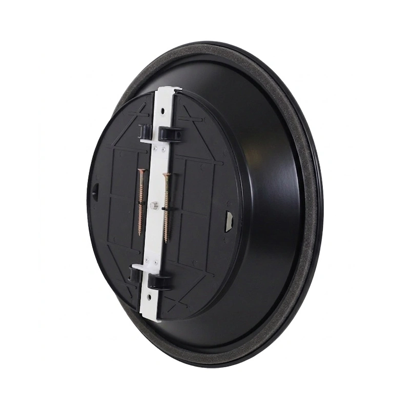 Plafondrooster rond met vast patroon Ø 300 mm - RAL9005 30% glans