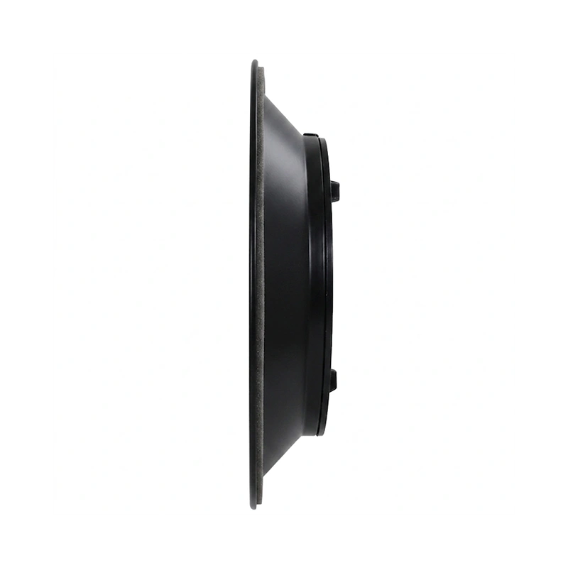 Plafondrooster rond met vast patroon Ø 150 mm - RAL9005 30% glans