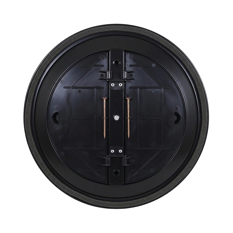 Plafondrooster rond met vast patroon Ø 300 mm - RAL9005 30% glans