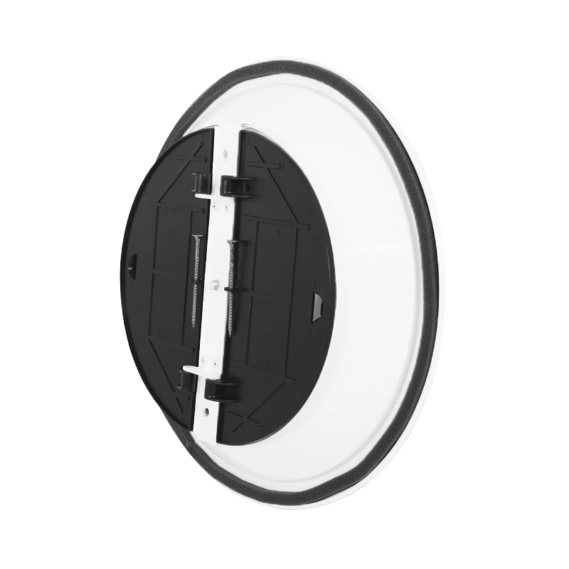 Plafondrooster rond met vast patroon Ø 200 mm - RAL9016