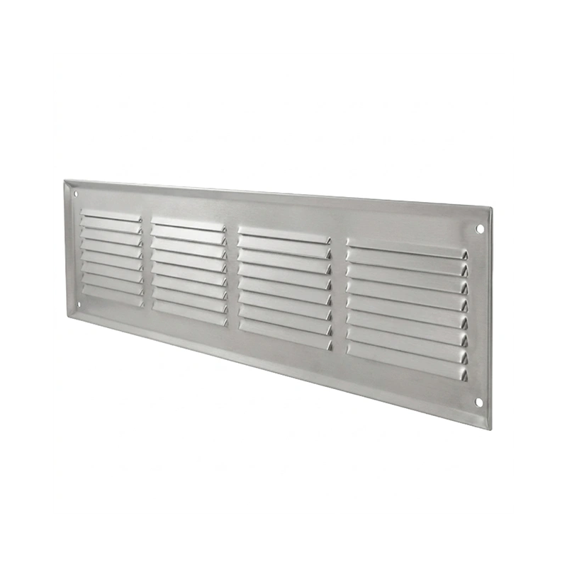 Wandrooster 500x100mm aluminium - Ongecoat